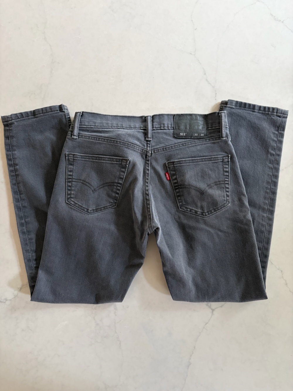 Levi's 511 Jeans Straight Leg Charcoal Grey W30